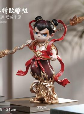 哪咤闹海桌面摆件客厅玄关家居装饰品网红模型模型周边生日礼物男