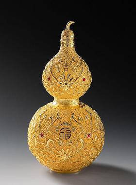 黄铜花丝葫芦摆件福禄家居装饰艺术品客厅办公室桌面摆设高档礼物