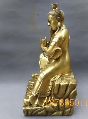 纯铜龙虎山张天师神像执剑张道陵正一真人家用供奉佛像摆件坐像