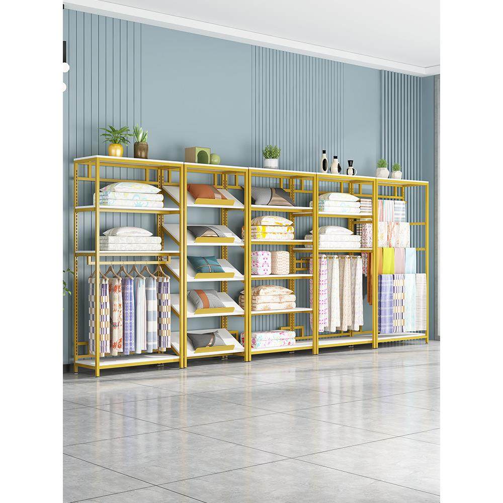 家纺店货架展示架布料床上用品展示柜四件套被子枕芯可调节置物架,淘宝优惠券,粉丝福利购,淘宝优惠卷