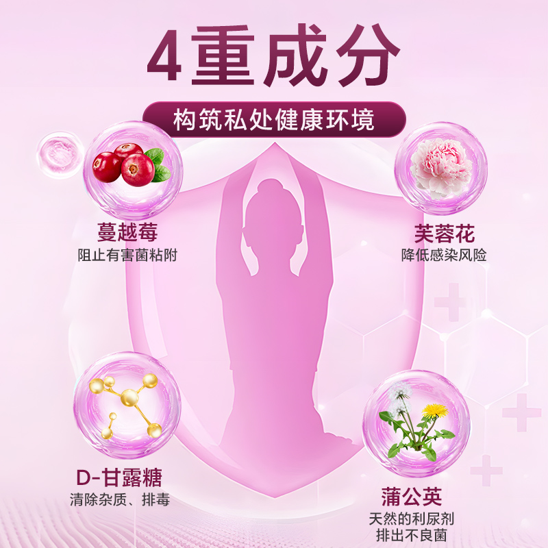 DrFoster女性益生菌胶囊1200亿活菌肠胃改善私密护理90粒美国进口