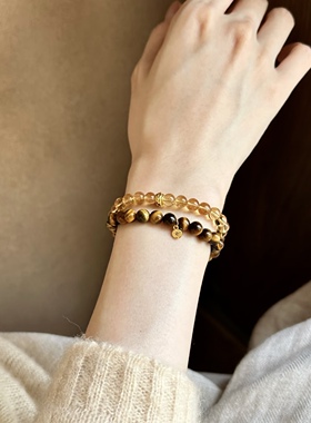 【普陀山已过香】水晶虎眼石手链