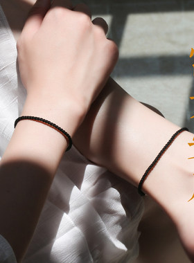 普陀山2026黑绳手链女男红绳