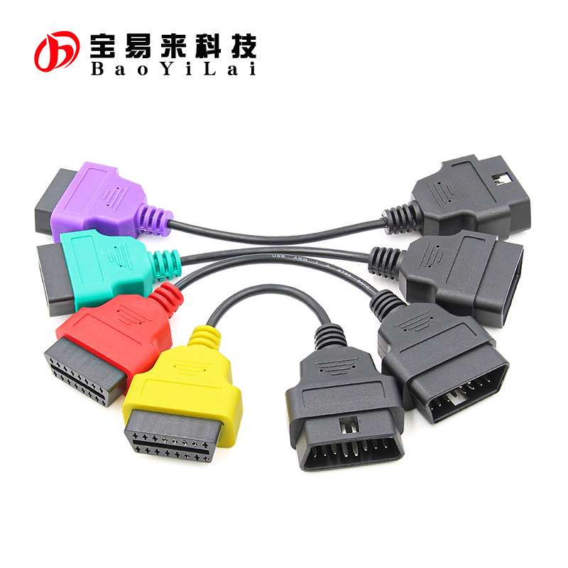 OBD Cable Adaptor1-4 cables for MultiECUScan ABS Airbag 彩线 - 图2