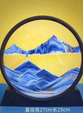 【流沙画超低价厂家直供】创意礼品3D沙漏装饰品解压摆件生日