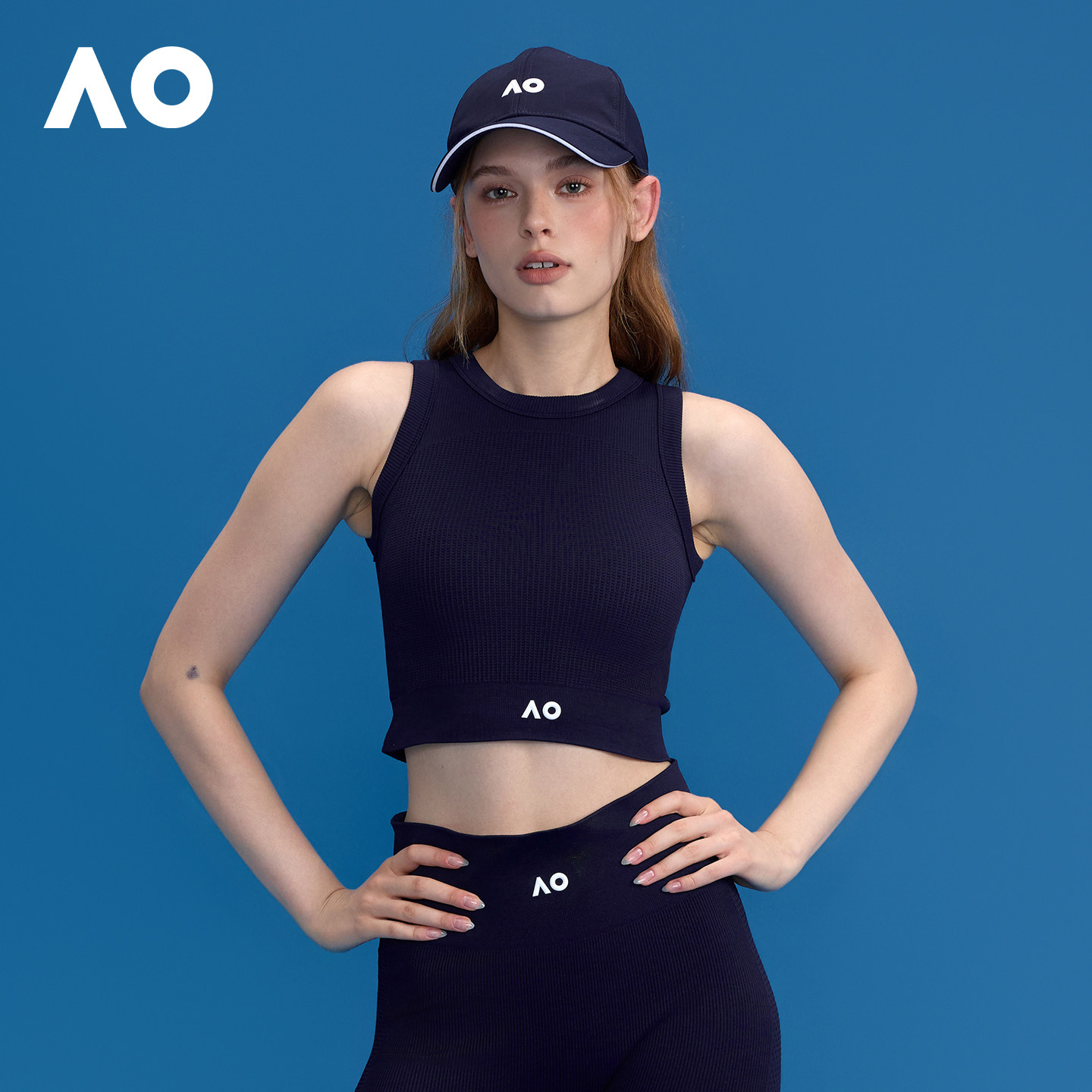 AO澳网运动背心春季款透气排汗百搭短款无袖修身露腰网球运动背心,淘宝优惠券,粉丝福利购,淘宝优惠卷