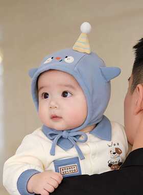 婴幼儿秋冬保暖防风护耳囟门帽