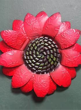 铁艺立体花朵小雏菊单个大花壁挂客厅背景墙面别墅铁门栅栏壁挂饰