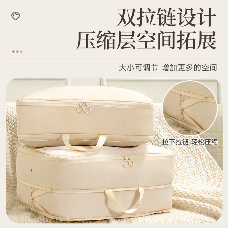 意丝丹旅行收纳袋行李箱开学旅游防水衣服大容量压缩出差分装袋 - 图0