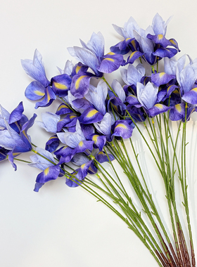 莫奈花园假花仿真花摆设紫色装饰花束仿生轻奢高级感逼真拍照道具