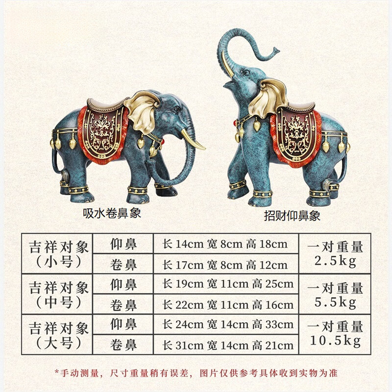 《吉祥对象》大象摆件招财吸水家居客厅玄关酒柜装饰乔迁开业礼品,淘宝优惠券,粉丝福利购,淘宝优惠卷
