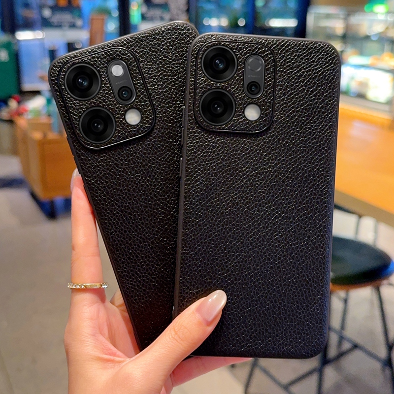 OPPO PLA110手机壳0PP0PKZ110保护套oppoReno14pro新款荔枝皮纹PLA11O全包镜头防摔黑边PKZ11O高端商务后壳OP - 图1