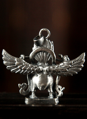 极速藏银大鹏e金翅鸟挂件藏式男女个性护法神民族风情侣配饰大鹏