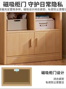 儿童实木书架落地置架BCU多客厅靠墙柜层柜子储物学物生收纳家用
