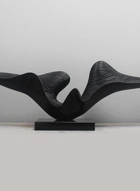 家居饰品现代轻奢艺术品软装摆设玻璃纤维客厅玄关创意抽象雕塑摆