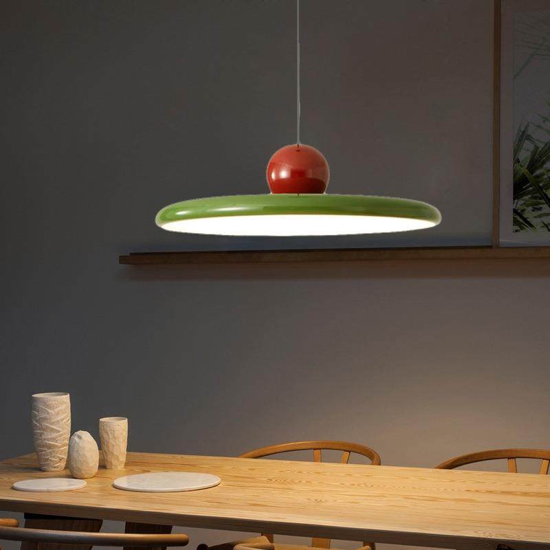 复古暗红色飞盘吊灯法式餐厅吧台灯北欧UFO中古vintage简约飞碟灯,淘宝优惠券,粉丝福利购,淘宝优惠卷