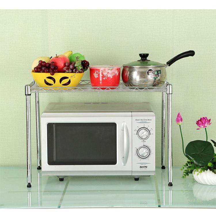 厨房单层置物架微波炉架桌面台上收纳放锅碗一层烤箱架整体橱柜隔,淘宝优惠券,粉丝福利购,淘宝优惠卷