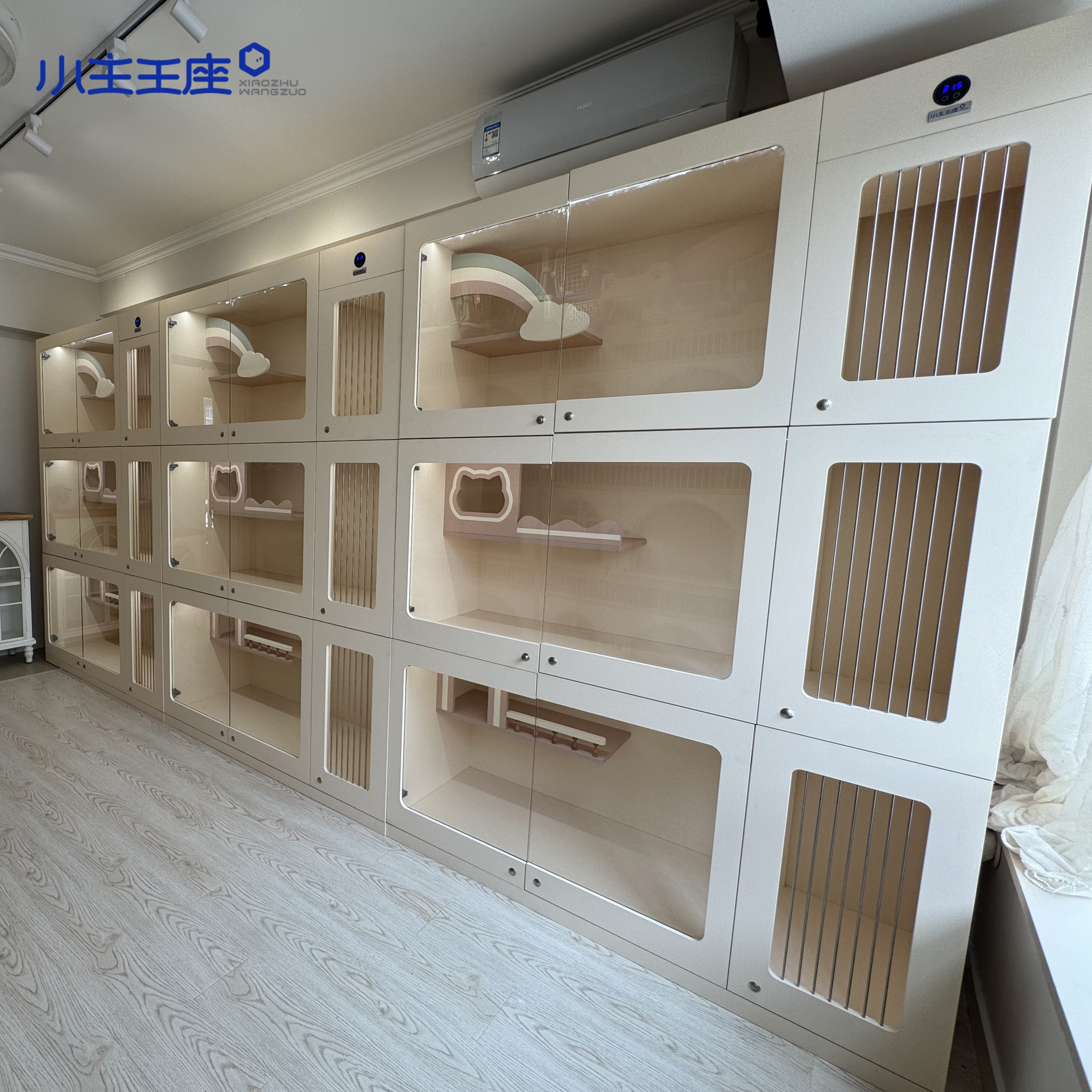 小主王座定制极简猫舍三层繁育猫笼子柜实木自由空间猫屋家用室内,淘宝优惠券,粉丝福利购,淘宝优惠卷