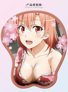 正版 我的青春恋爱物语果然有问题周边人物鼠标垫桌面可爱