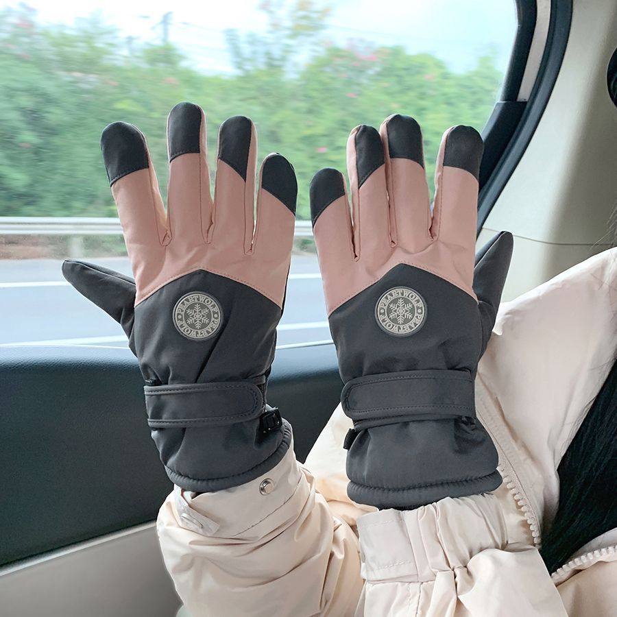滑雪手套男女冬骑车保暖防寒加绒加厚防风防水保暖电动车怀炉套,淘宝优惠券,粉丝福利购,淘宝优惠卷