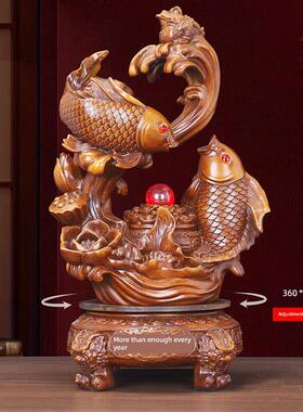 每年都有多余的鱼饰品，家庭客厅，吉祥锦鲤装饰，酒柜工艺，商店