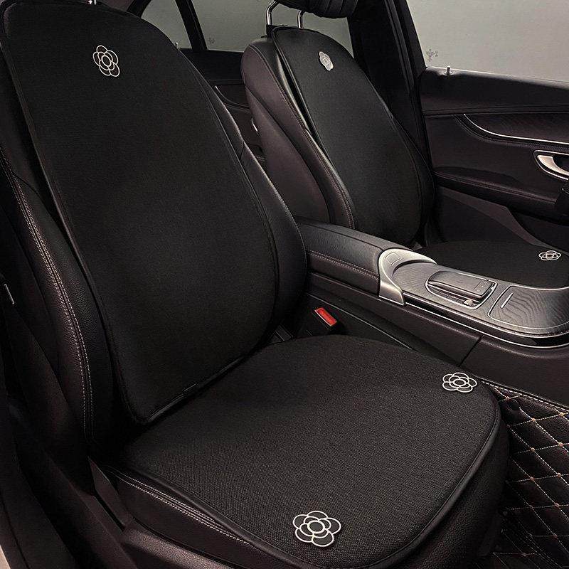 汽车坐垫网红四季通用亚麻透气单片后排座垫子车载创意女腰靠座套,淘宝优惠券,粉丝福利购,淘宝优惠卷