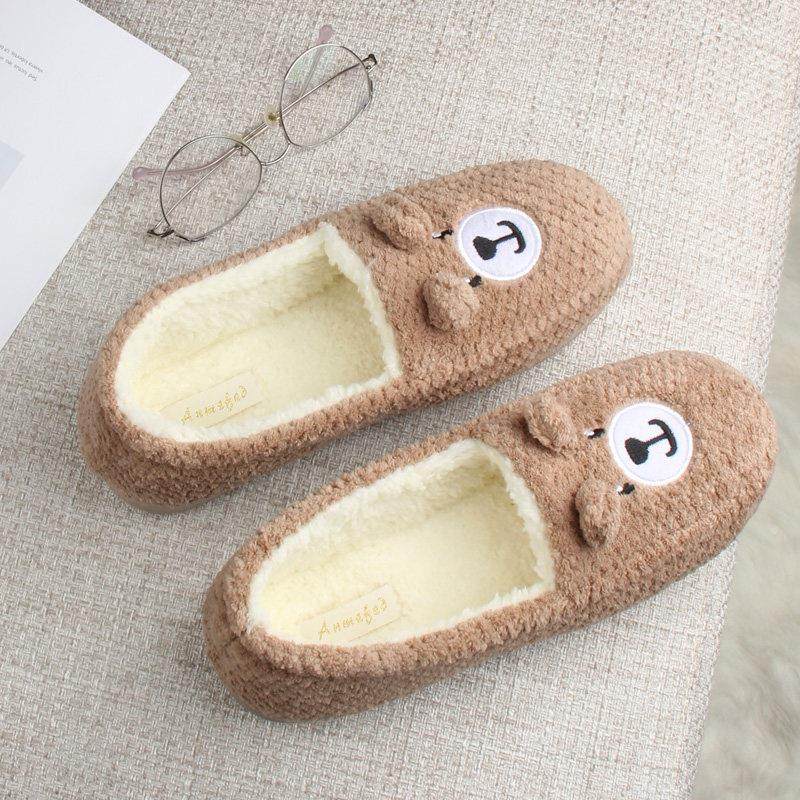 新款出口女士包跟棉拖鞋秋冬保暖居家用防滑刺绣毛绒月子豆豆棉鞋,淘宝优惠券,粉丝福利购,淘宝优惠卷