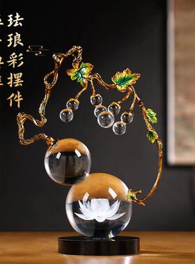 新中式葫芦轻奢摆件现代高档艺术高级大气客厅酒柜玄关电视柜乔迁