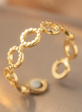 欧美热销不锈钢活口不规则戒指形状钛钢戒指女戒指环小众情侣