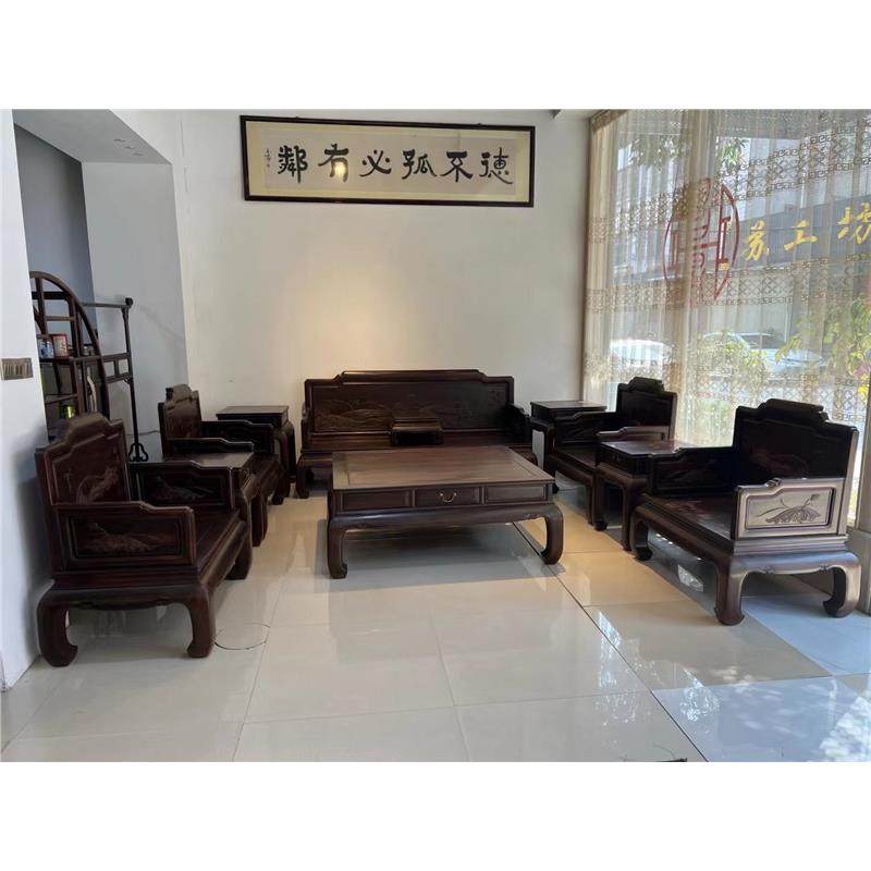 老挝大红酸枝家具红木沙发实木客厅椅子组合新中式交趾黄檀全套,淘宝优惠券,粉丝福利购,淘宝优惠卷