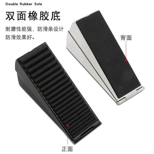 304不锈钢加高可调节阻门器门挡门阻抵门档门塞顶门酒店防盗防撞 - 图2