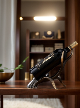 皇普森全铜树枝红酒架轻奢高档客厅餐厅玄关装饰摆件高级酒柜摆件