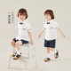 Boys summer suit baby shirt top pure cotton shorts two-piece set breathable and handsome new style boys and children's clothes