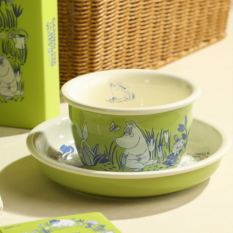 moomin姆明碗女生高颜值可爱餐具套装家用碗盘个人专用吃饭碗高级 - 图1