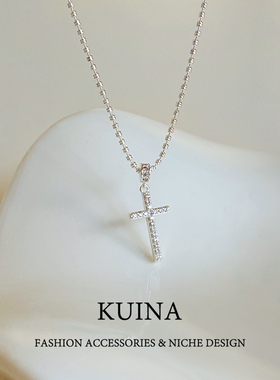 十字架项链女款骨链颈链脖子配饰