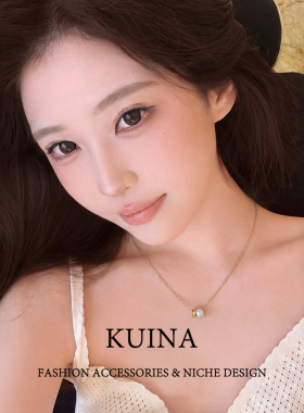 金色路路通吊坠项链女士叠戴颈链