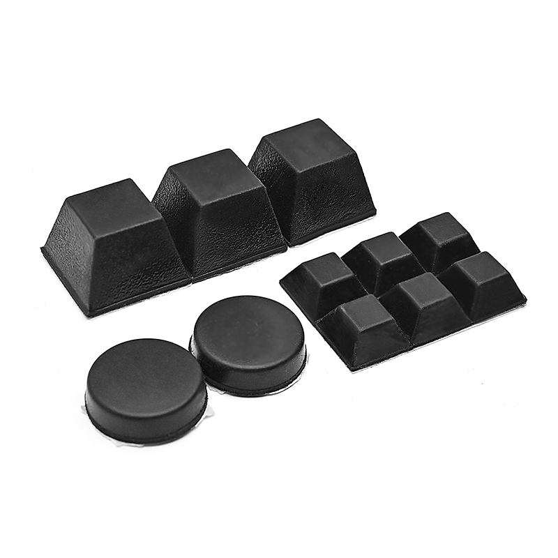 Self-adhesive machine feet square foot pads chassis anti-collision furniture foot pads anti-slip rubber shock-absorbing anti-collision self-adhesive foot pads