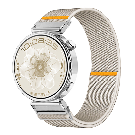 适用OPPO Watch X2 Mini尼龙表带女款小金表运动OPPO WatchX/4Pro腕带华为GT4 41mm夏季防水GT5pro高级时尚 - 图3