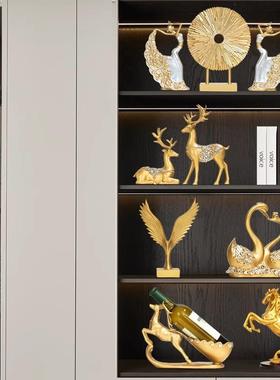 现代家居装饰品摆件客厅酒柜书房摆件欧式创意办公室摆设工艺品