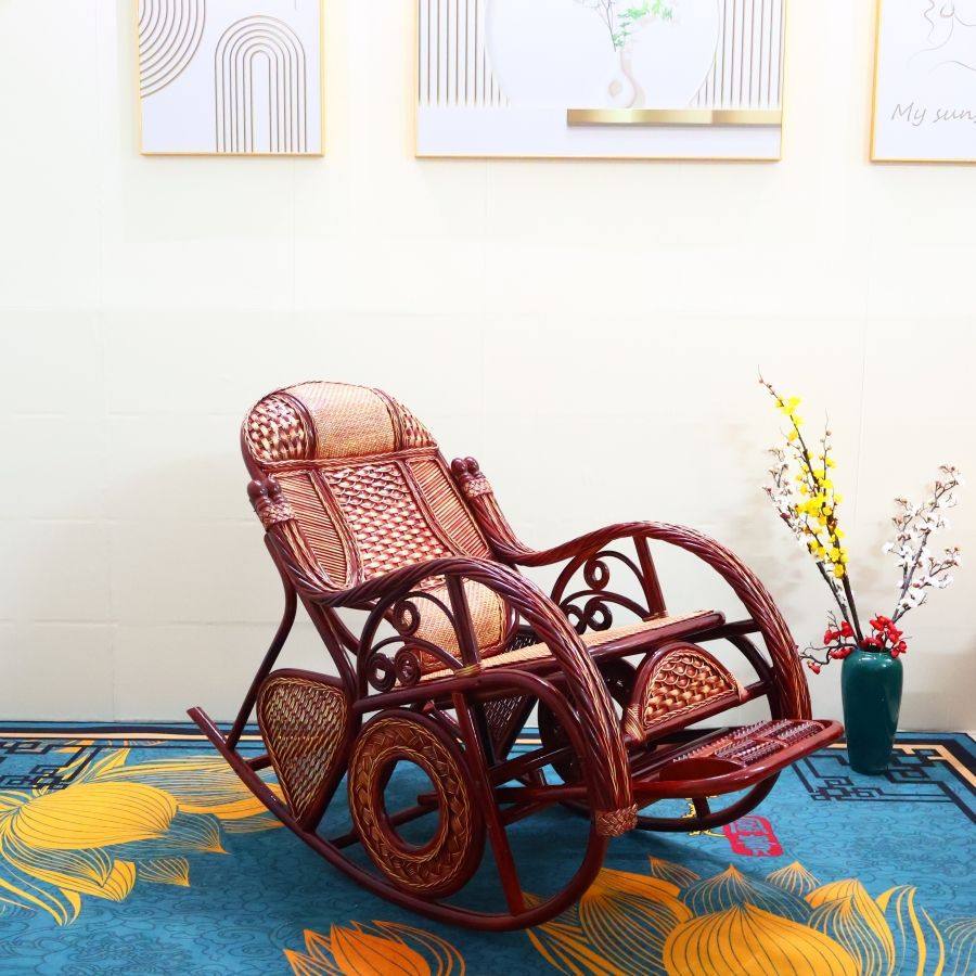 真藤摇摇椅客厅老人真藤椅家用逍遥椅大人阳台可躺摇摇椅懒人摇椅,淘宝优惠券,粉丝福利购,淘宝优惠卷