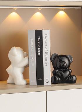创意暴力熊书档电视柜书柜客厅假书高档轻奢客厅玄关酒柜装饰摆件