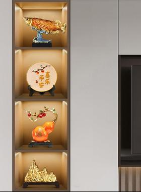 新中式摆件酒柜装饰品轻奢高档摆件高端大气上档次工艺品套装摆设