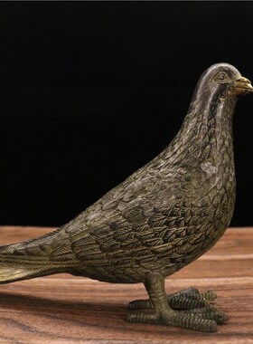 铜鸽子摆件信鸽爱情使者和平鸽家居装饰婚庆礼品一对