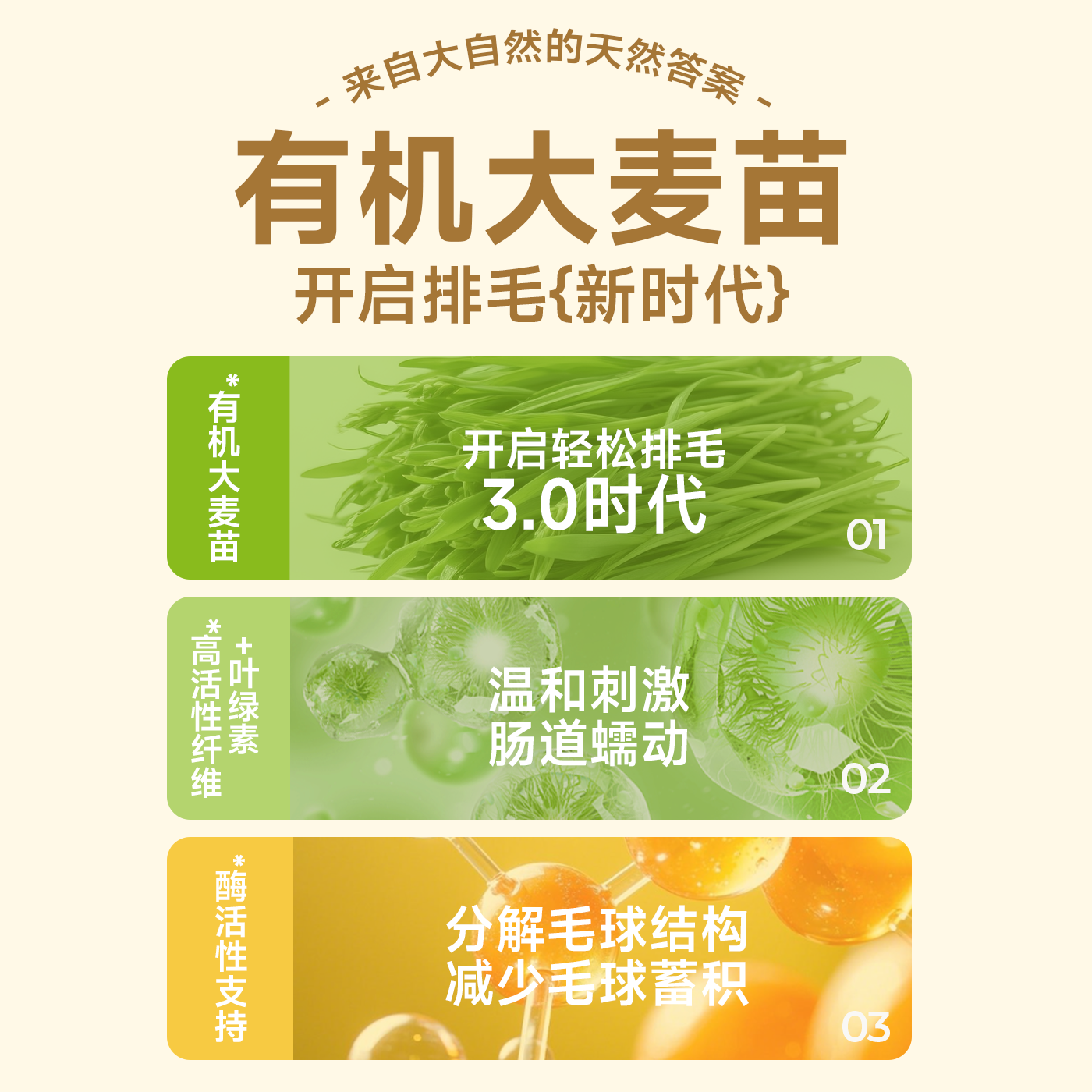 北愿有机大麦苗营养补充剂0乳糖山羊奶幼猫狗轻松排毛吐毛球,淘宝优惠券,粉丝福利购,淘宝优惠卷
