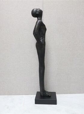 简约创意仰头人物雕p塑摆件客厅卧室玄关办公室书房家居装饰品