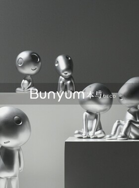 简约创意艺术抽象卡通人物摆件客厅软装样N板房间玄关家居饰品