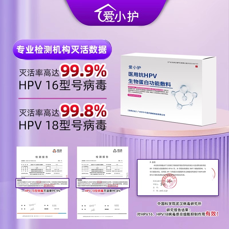 爱小护抗HPV病毒干扰素凝胶医用生物敷料蛋白妇科宫颈