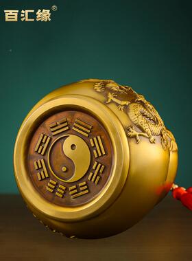 黄铜葫芦厨房避火龙瓶用火龙瓶摆件西北角三解辟避火龙火烧天门家