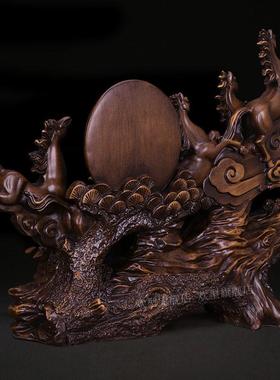 招八财马摆A\/68681件骏雄风式客厅玄关办公桌室面中装饰乔迁新居