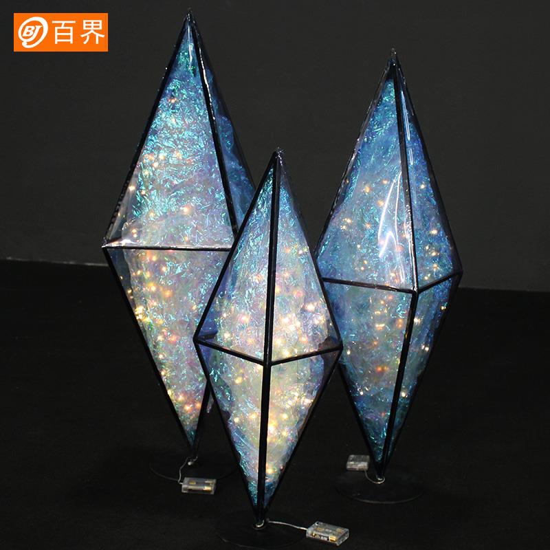 款婚庆道具贴膜宝石BJ1830路饰引灯婚礼台吊顶道具婚舞庆活动装新 - 图0